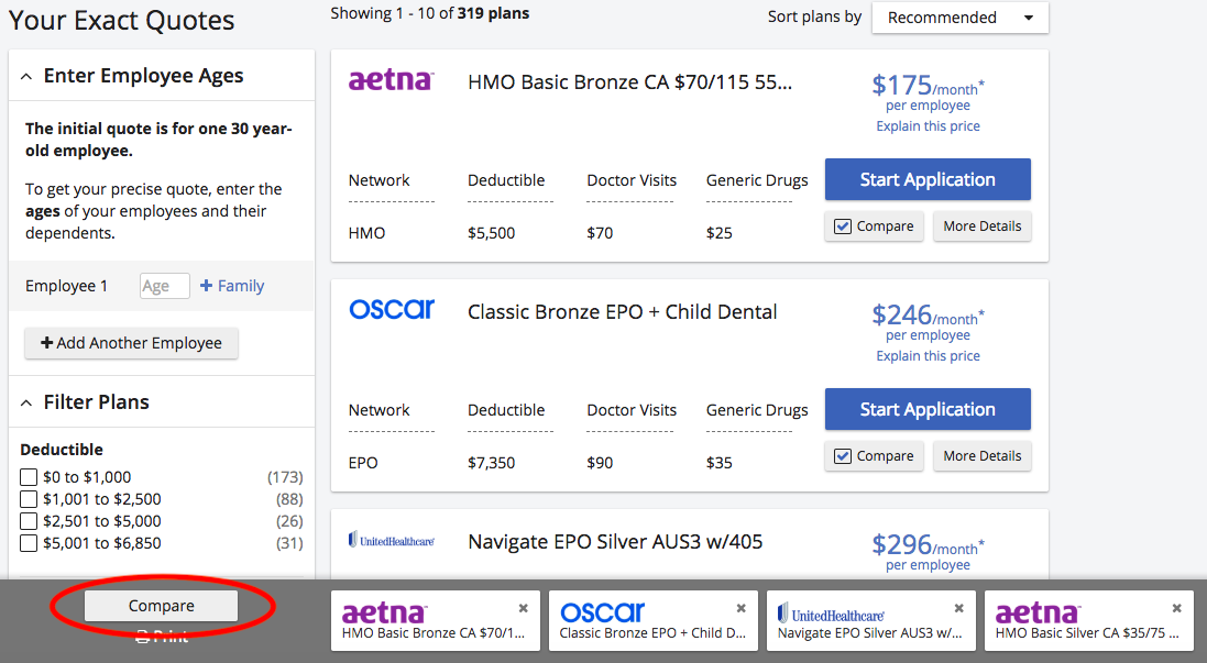 How Do I Compare Different Plans?